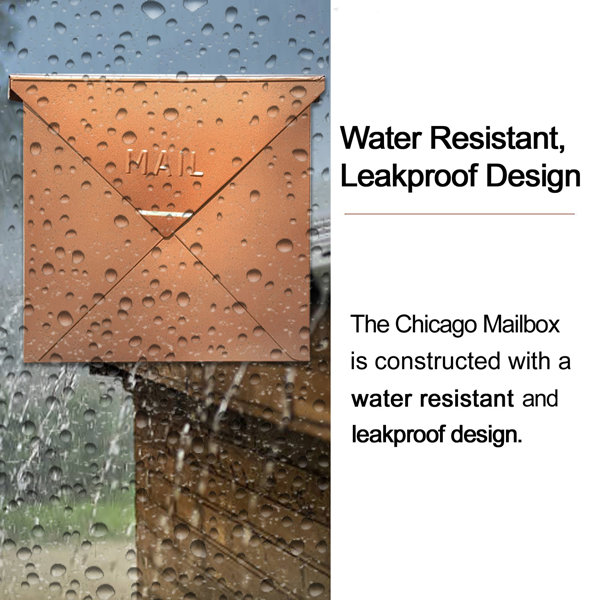 NACH Chicago Industrial Style Wall Mounted Mailbox & Reviews Wayfair